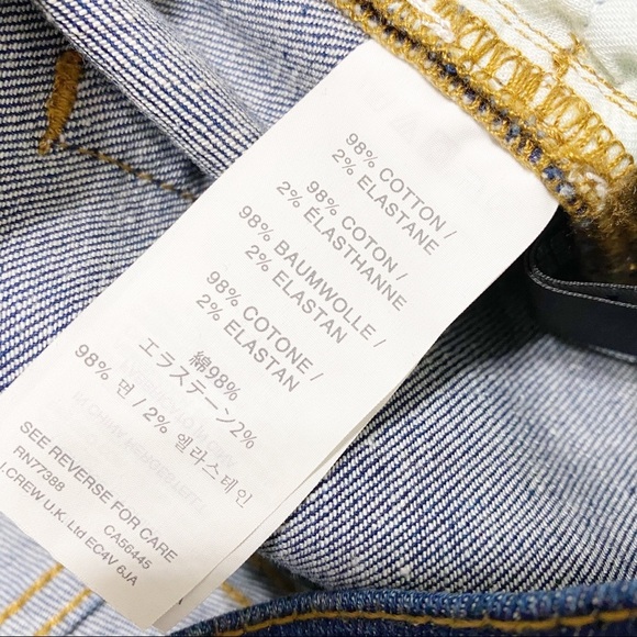 J. Crew Indigo Blue Classic Denim Shorts 27 - Picture 8 of 9